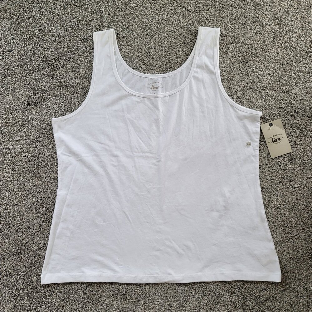G.H. Bass Ladies White Tank Top XXL